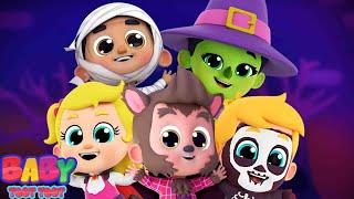 Five Little Monsters Jumping on the Grave, Halloween Nursery Rhyme for Babies