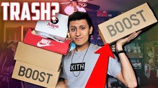 What's WRONG with these YEEZYS? HUGE Sneaker Haul! (Unboxing)