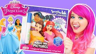 Coloring Disney Princess Magic Ink Coloring & Story Book | Imagine Ink Marker