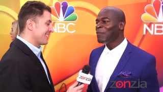 Hisham Tawfiq at the NBC Upfront with BTVRtv's Arthur Kade