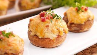 Champiñones Rellenos súper Deliciosos y muy Fáciles