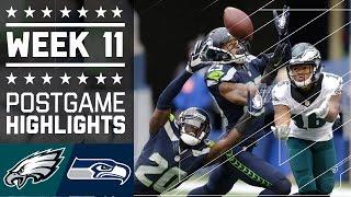 Eagles vs. Seahawks | NFL Week 11 Game Highlights
