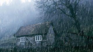 99% fall asleep instantly - Noise of rain on rooftop in rainforest - rain sounds for sleeping