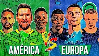  SELEÇÃO DA AMÉRICA vs SELEÇÃO DA EUROPA! QUEM GANHA? | FutParódias