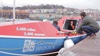 Elsa Hammond's boat for her solo row across the Pacific Ocean