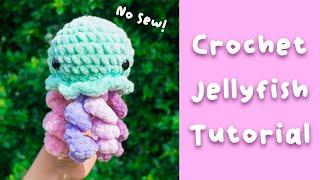 Crochet Jellyfish Tutorial - Easy No Sew Crochet Tutorial Amigurumi