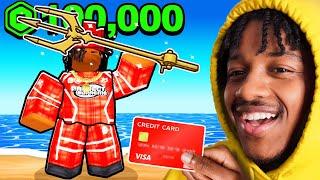 Spending $100,000 On A FISHING ROD In Roblox Fisch!