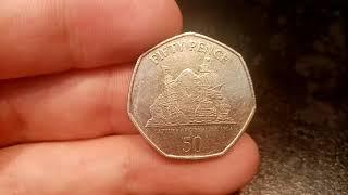 2010 CAPTURE OF GIBRALTAR 1704 50p Coin VALUE + REVIEW