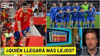 EUROCOPA 2024 Análisis de los FAVORITOS y SORPRESAS. ITALIA y ESPAÑA, los DESTACADOS | SportsCenter