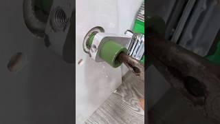 The process of installing a fitting with internal thread for water supply