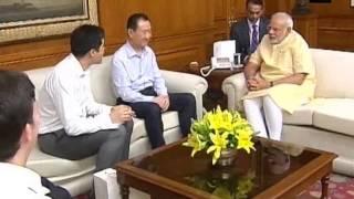 Dalian Wanda Group chairman calls on PM Modi