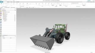 NX11 - Assembly Sequence animation of Front Loader