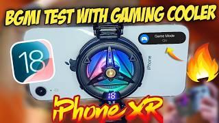 iPhone XR BGMI Test with Gaming Cooler on iOS 18 | Heating? Lag?