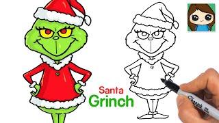 How to Draw The Grinch Easy | Christmas