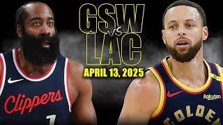 Golden State Warriors vs Los Angeles Clippers Full Game Highlights - April 13, 2025 | Regular Season