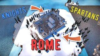 Spartans vs Roman Castle vs Knights - UEBS 2