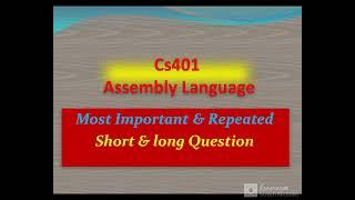 Cs401 Most Important and Repeated Question / Mid term Preparation/ Mid Term Past paper