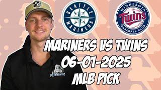 Seattle Mariners vs Minnesota Twins 6/1/25 MLB Pick & Prediction | MLB Betting Tips