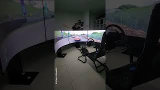 Triple screen racing setup (Samsung Odyssey Ark)