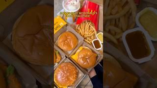 EATING ONLY FOOD AT MCDONALD'S CHALLENGE #shorts #viral #mukbang