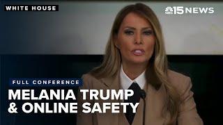 First lady Melania Trump held a roundtable at the Capitol in support of the “Take It Down Act"