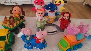 Defne ile oyun vakti,Niloya cty baby peppa pig baby shark lunaparka gidiyor