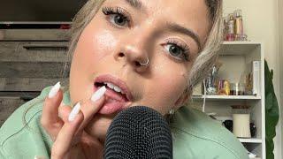 INTENSE Mouth to Mic ASMR| Unintelligible Whispers| Hand Movements