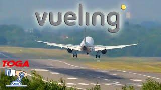 Approach TOO HIGH !! Go Around Vueling A320-200 ️Birmingham Airport ( BHX )