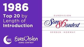 All Eurovision 1986 Song Intros Sorted by Length