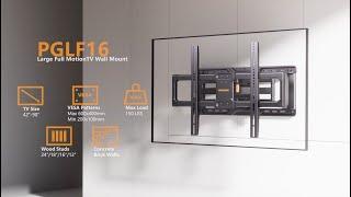 Perlegear PGLF16 Full Motion TV Mount for 40″–90″ TVs | Superior Support for Extra-Large TVs
