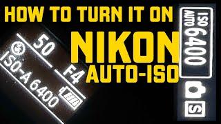 How to easily turn your Nikon AUTO ISO on