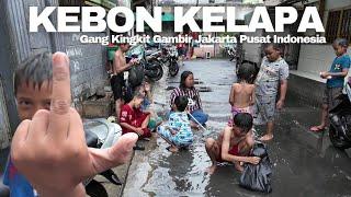 Suasana Pemukiman Padat Jakarta setelah Hujan | Real Life In Jakarta Indonesia