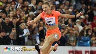 Femke Bol flies through the women's 400m hurdles in Lausanne | NBC Sports