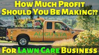 How Much Profit Should Your Lawn Care Business Make? [Numbers Revealed!] Good Profit Margin??