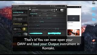 Installing Output Kontakt Libraries with Output Hub