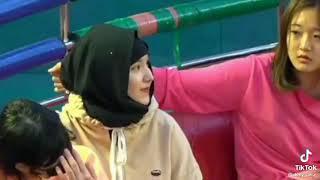 cewek korea pakai jilbab cantik