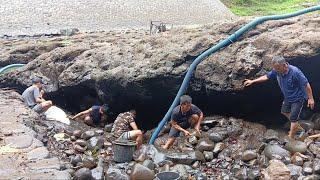 NGURAS DI BAWAH BENDUNGAN BONGKAR SARANG IKAN!!!