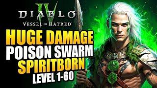 Diablo 4 Best Spiritborn Leveling Build For Season 8 - Level FAST 1-60 With Poison Spirit