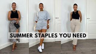 10 MUST HAVE SUMMER WARDROBE STAPLES | BASIC WARDROBE ESSENTIALS