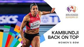 Kambundji reclaims 60m title in 7.04 | World Indoor Championships Nanjing 25