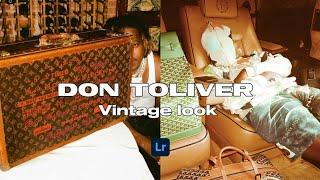 DON TOLIVER Lightroom Mobile Preset Tutorial | Edit like Don Toliver | Vintage Film Filter
