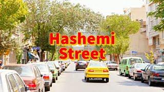 Hashemi St. - Driving - Tehran 5K - Crowded and busy neighborhood