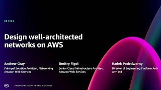 AWS re:Invent 2024 - Design well-architected networks on AWS (NET202)