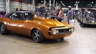 LOUD Nasty Sounding V8 Muscle Cars Leaving Car Show - World of Wheels Chicago 2018