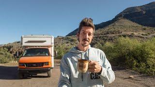 Sleeping on the side of the Road with SMOKING BRAKES in Globe Arizona