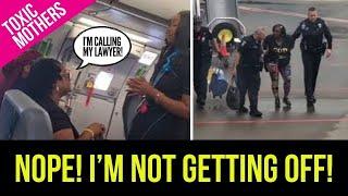 Woman MERCILESSLY Kicked Off Plane After REFUSING to Follow Rules!