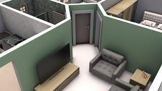 Simple 3D House Plan