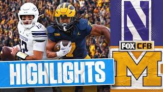 Northwestern Wildcats vs. Michigan Wolverines Highlights | FOX College Football