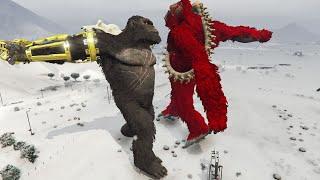 GTA 5 - King Kong (2024) Vs. Scar King (2024) | GODZILLA X KONG THE NEW EMPIRE 2024