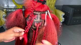 HOW TO: 15 MINUTE | BOHO KNOTLESS BRAIDS | HAIRSTYLES | BRAIDS BY ANTOINETTE